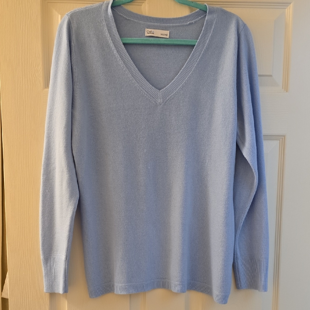 Croft & Barrow Sky Blue Knit Top